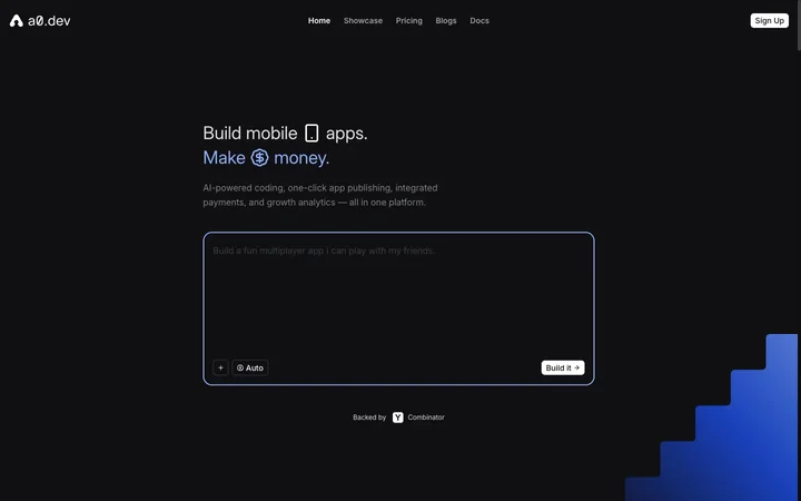a0.dev product preview