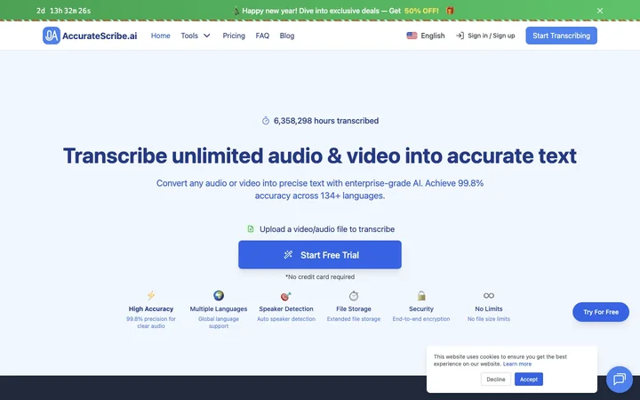 AccurateScribe.ai 产品预览