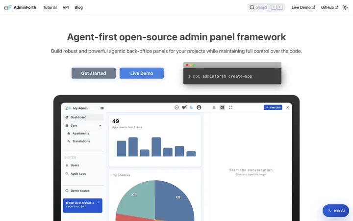 AdminForth product preview