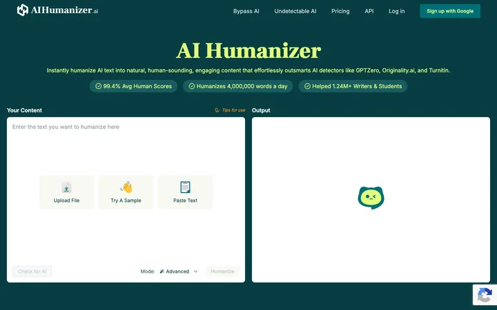 AI Humanizer product preview