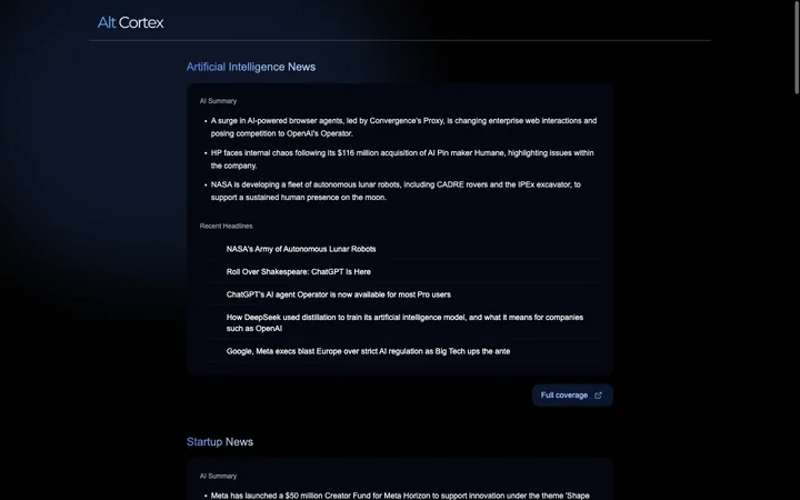 Alt Cortex product preview