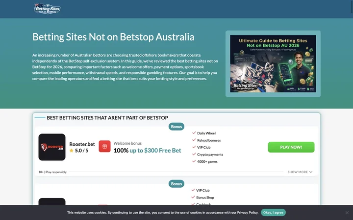 Betting Sites Not on Betstop product preview