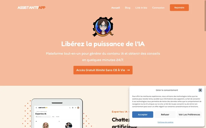 Assistante.App Chatbot GPT product preview