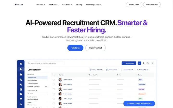 ATZ CRM product preview