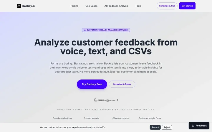 Backsy.ai product preview