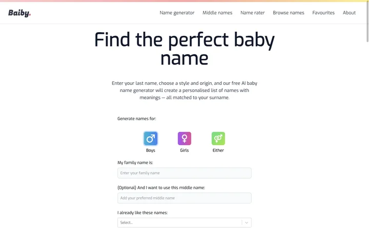 Baiby product preview