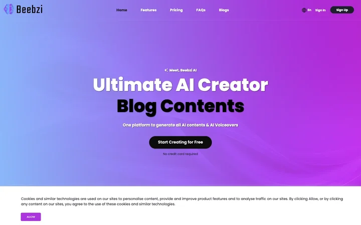 Beebzi.AI product preview