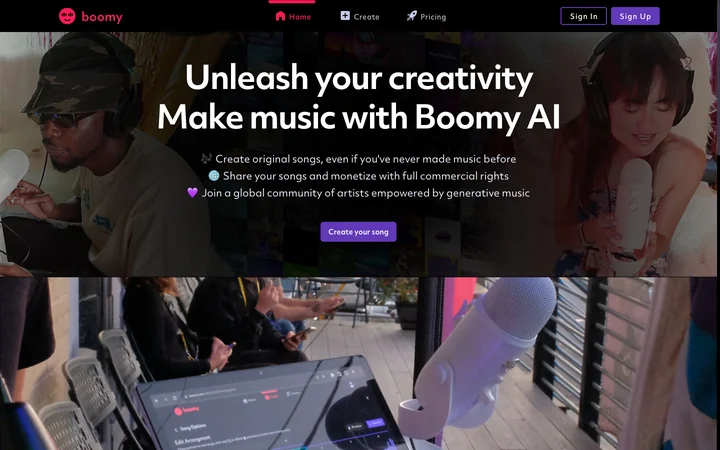 Boomy product preview