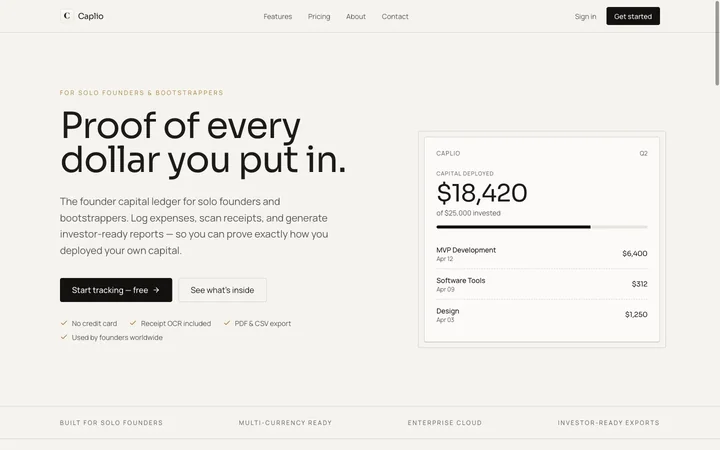 Caplio product preview