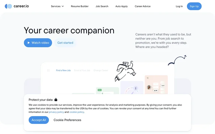 Career.io product preview
