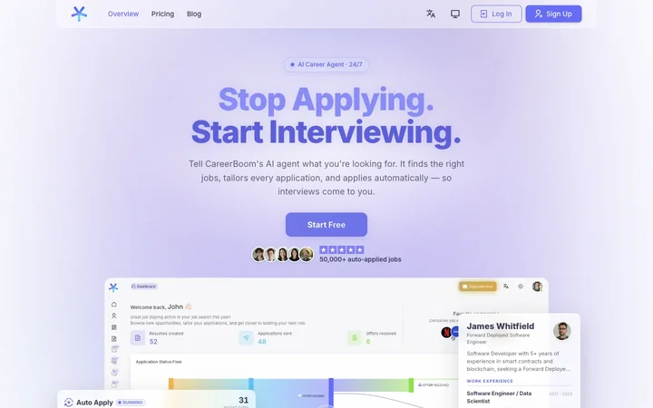 CareerBoom AI product preview