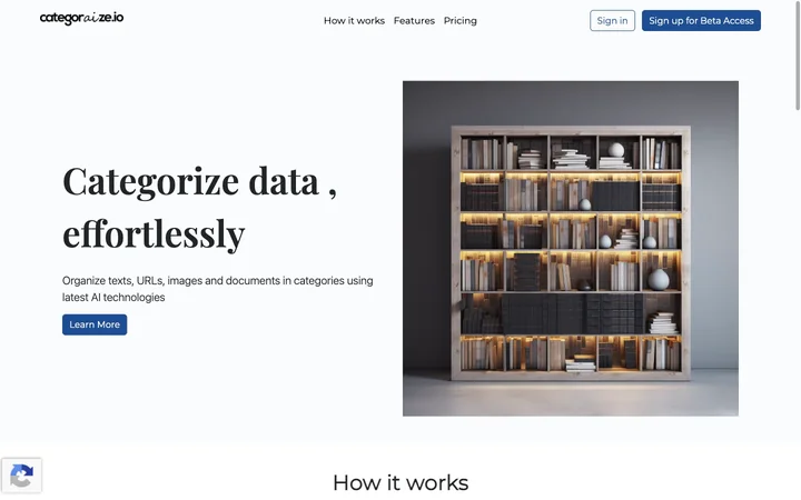 categorAIze.io product preview