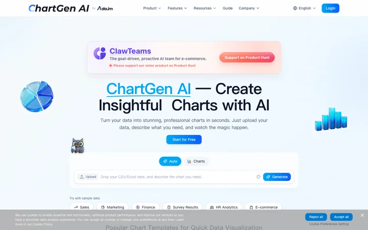 ChartGen AI product preview