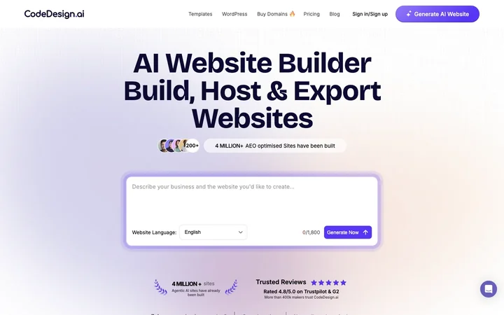 CodeDesign.ai product preview