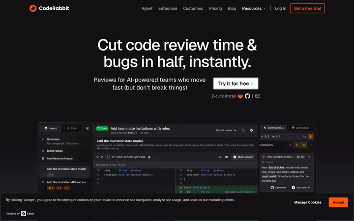 CodeRabbit product preview