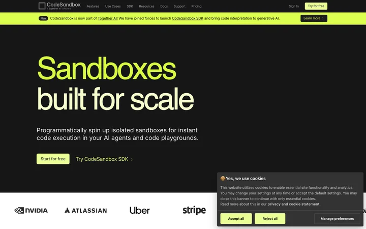 CodeSandbox product preview
