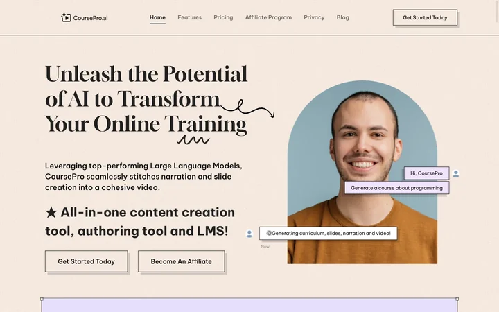 CoursePro.Ai product preview