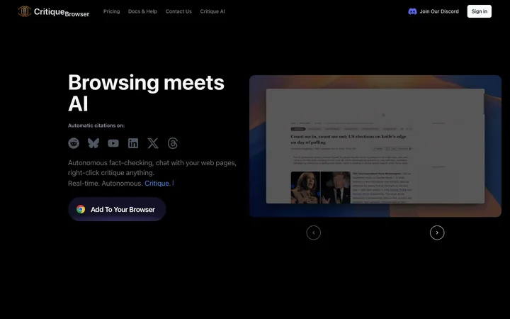 Critique product preview