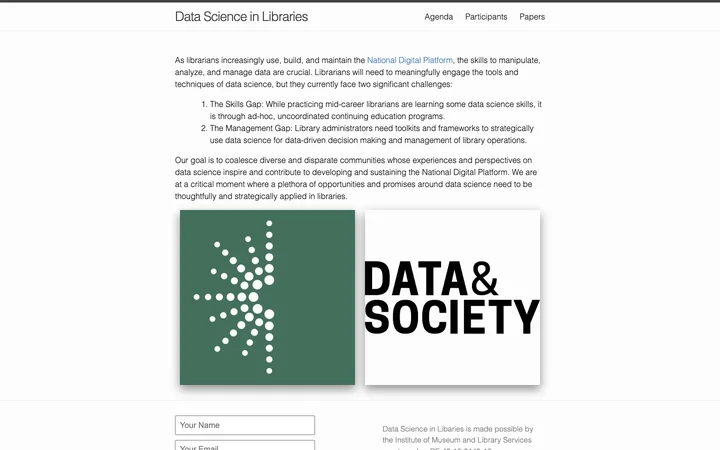 Data Science in Libraries product preview