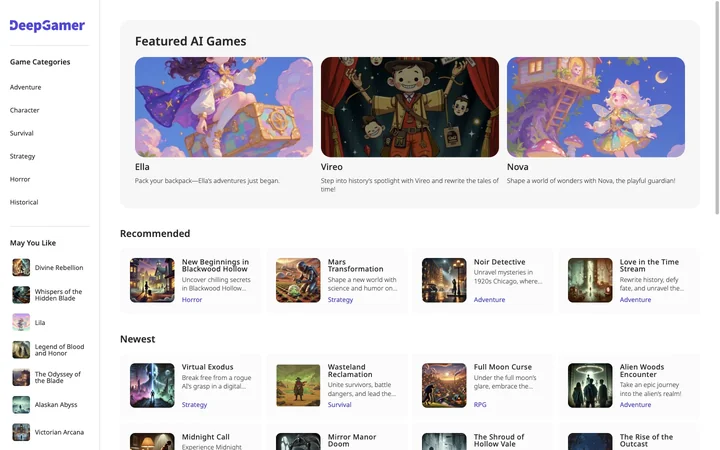 DeepGamer product preview