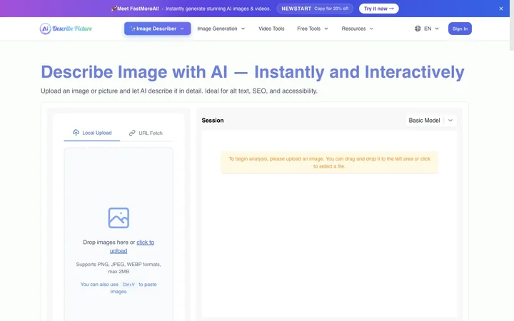 Describe Picture product preview