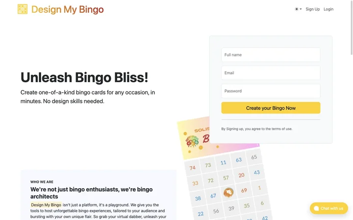 Design My Bingo product preview