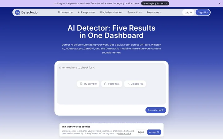 Detector.io product preview