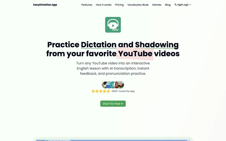 Easy Dictation product preview