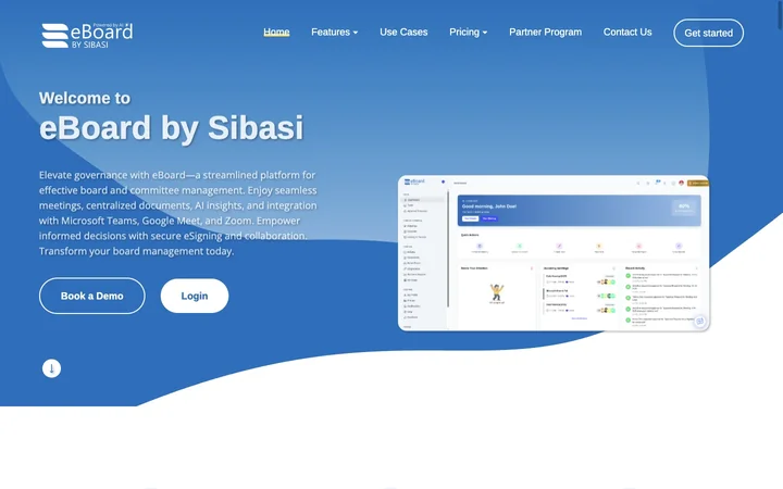 eBoard product preview
