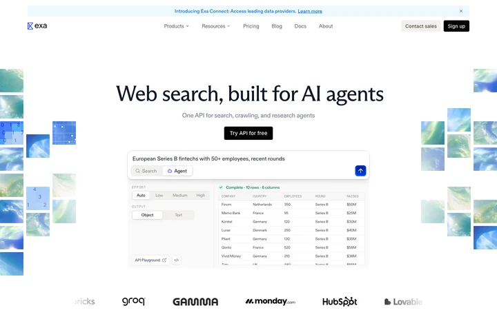 Exa product preview