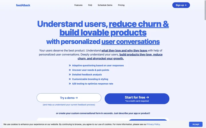 FeedAIback product preview