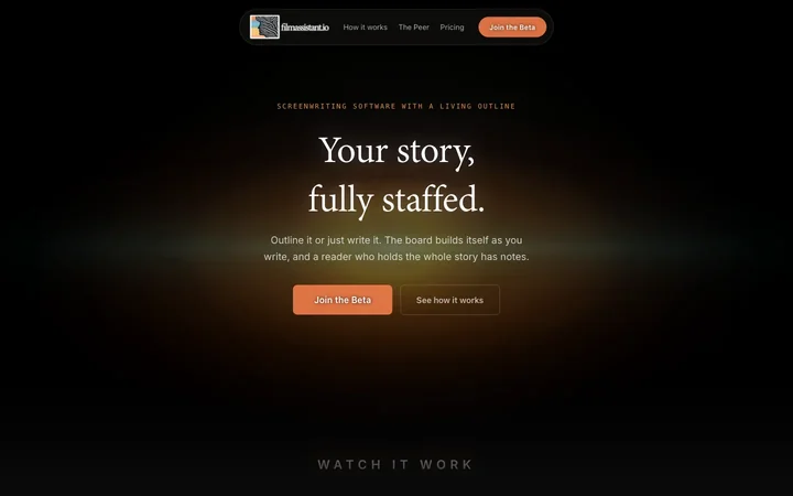 FilmAssistant product preview