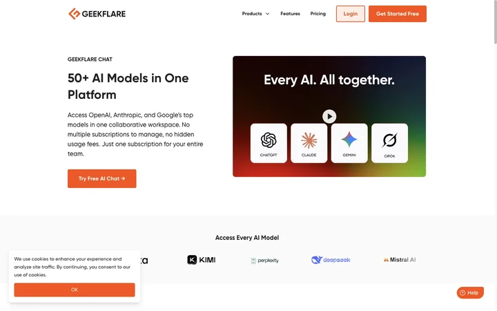 Geekflare Connect の製品プレビュー
