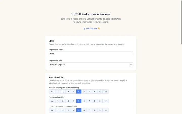 GeniusReview product preview