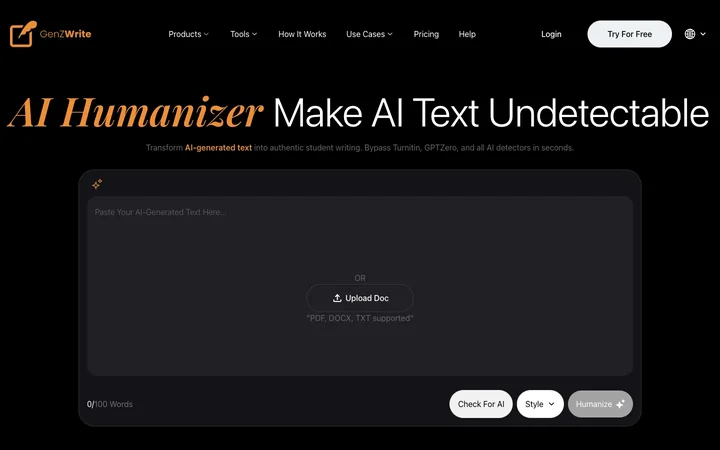 GenZWrite product preview