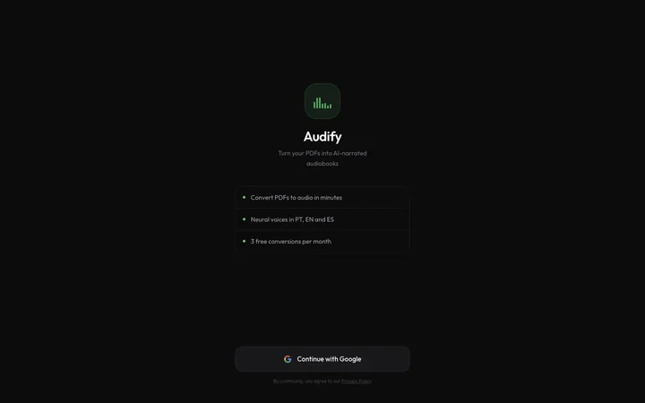 Audify product preview