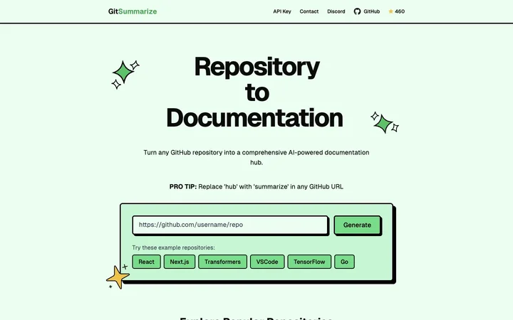 GitSummarize product preview