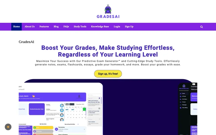 GradesAI product preview