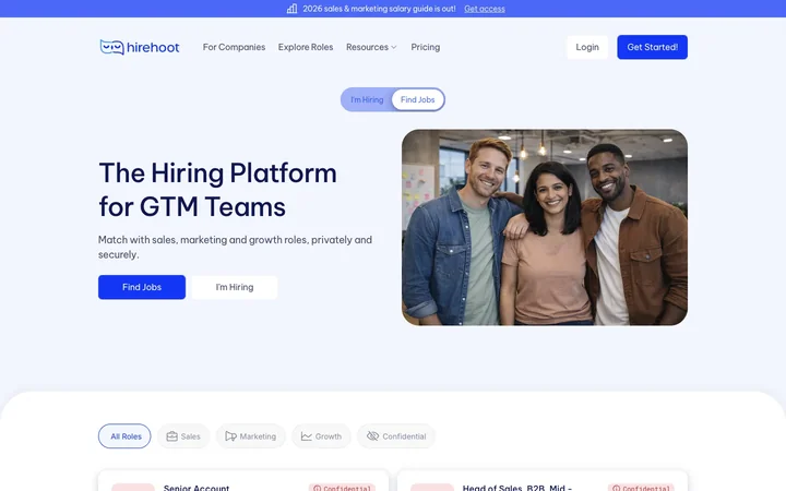 Hirehoot product preview