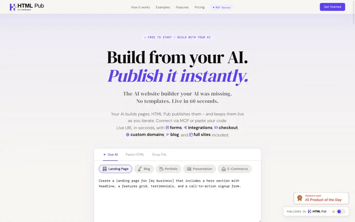 HTML Pub product preview