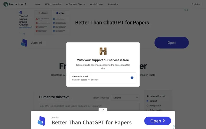 Humanizar IA product preview