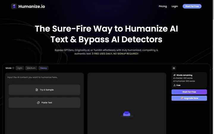 Humanize.io product preview
