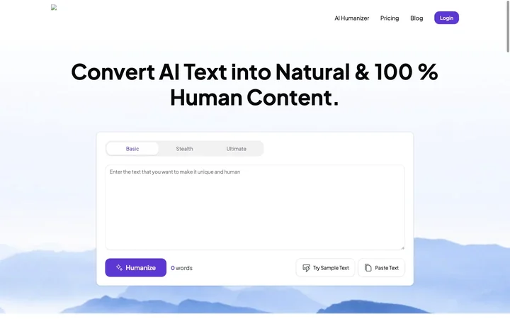 HumanizeText.ai product preview