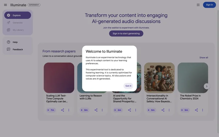 Illuminate product preview
