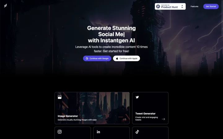 Instantgen AI product preview