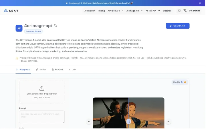 Kie.ai product preview