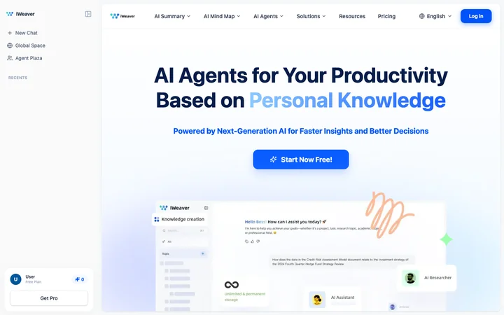 iWeaver AI 제품 미리보기