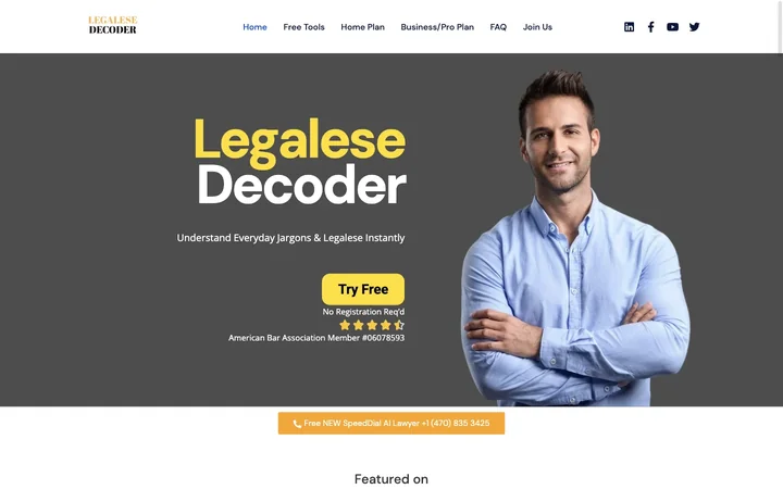 Legalese Decoder product preview