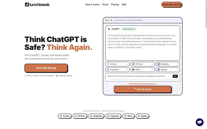 Lunchbreak AI product preview