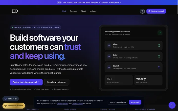 LushBinary product preview